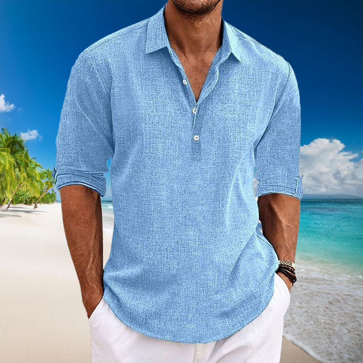 Wesley™ - Casual Linen Long Sleeve Shirt