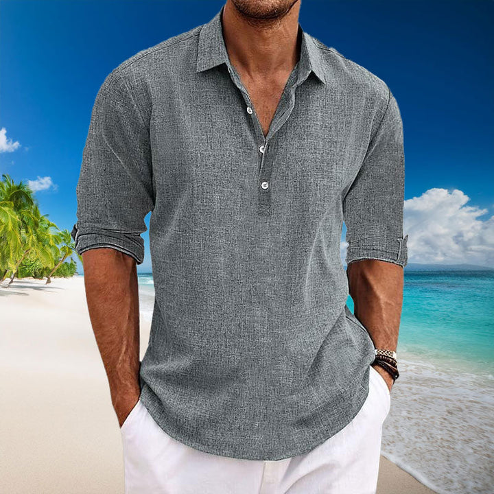 Wesley™ - Casual Linen Long Sleeve Shirt