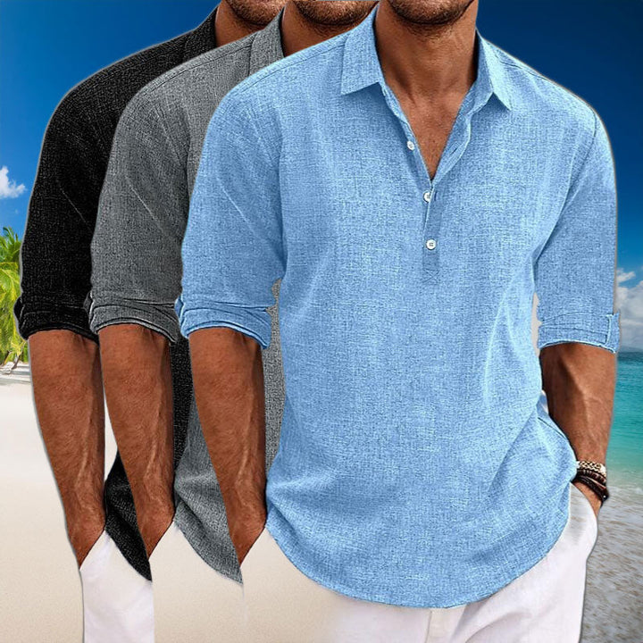 Wesley™ - Casual Linen Long Sleeve Shirt