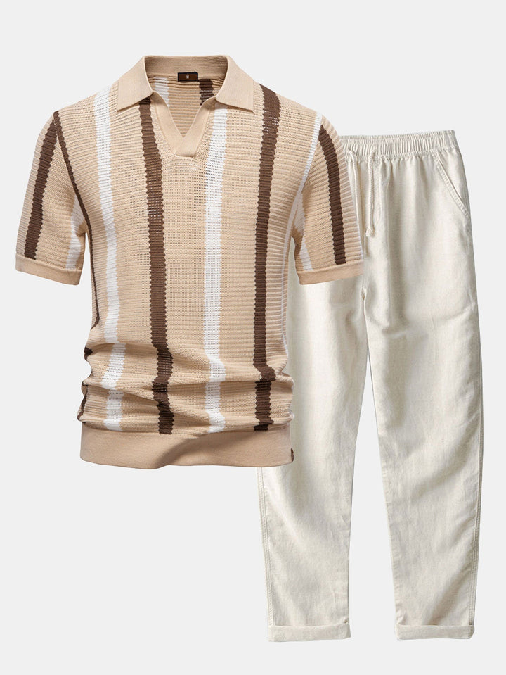 Jett™ - Knit Polo and Straight Leg Pants