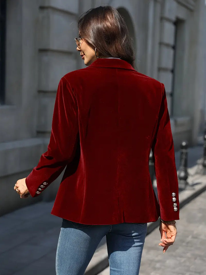 Judy™ - Elegant velvet blazer