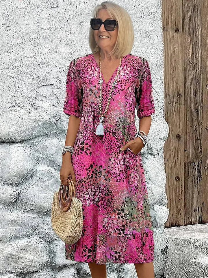 Hanzel™ - Vibrant Mid Length Dress