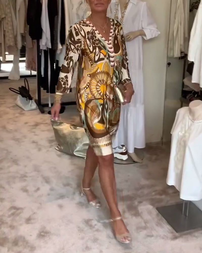 Mildred™ - Vintage Print Dress