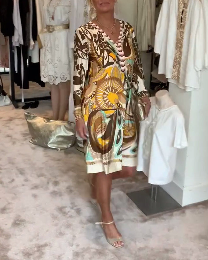 Mildred™ - Vintage Print Dress