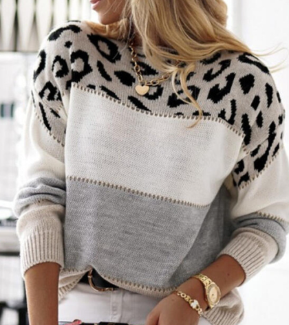 Noena™ - Leopard Print Sweater