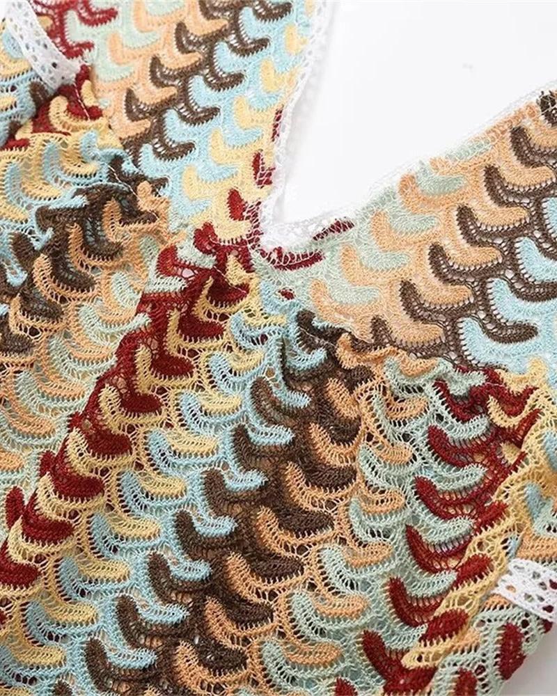 Yonna™ - Boho Crochet Beach Tunic Dress