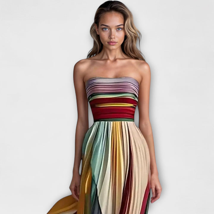 Donnalyn™ - Colourful Sleeveless Dress